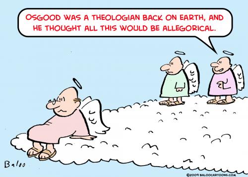 angels theologian allegorical By rmay | Religion Cartoon | TOONPOOL