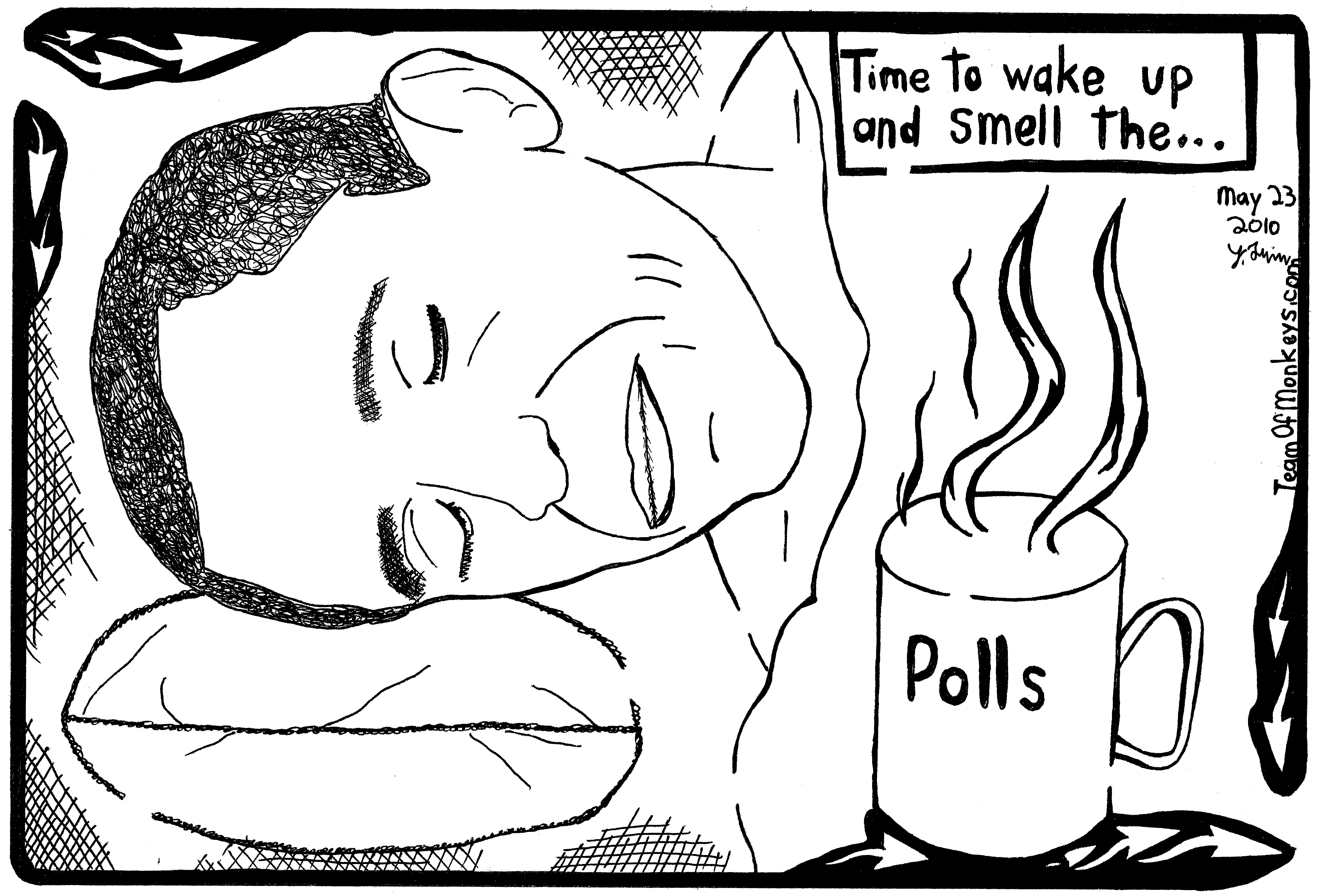 Editorial maze cartoon of Obama sleeping and not waking up to ...