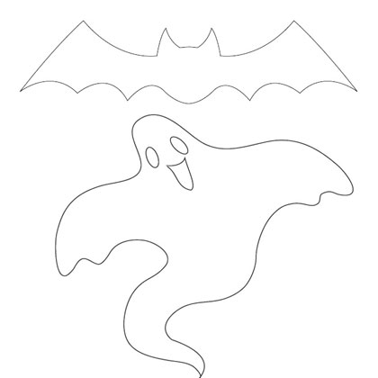 Bat and Ghost Patterns for Halloween | DIY & Crafts | Pinterest