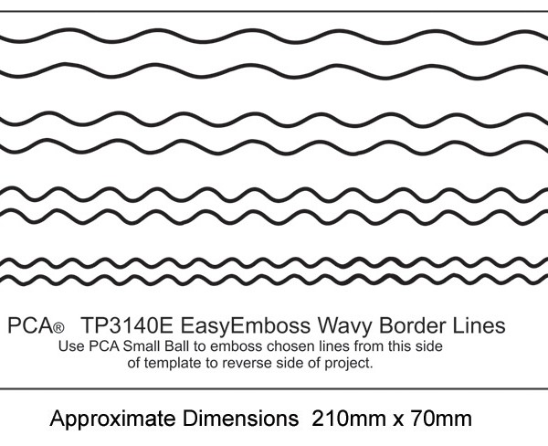 TP3140E EMBOSSING Easy Emboss Wavy Border Lines | Parchment Worldwide