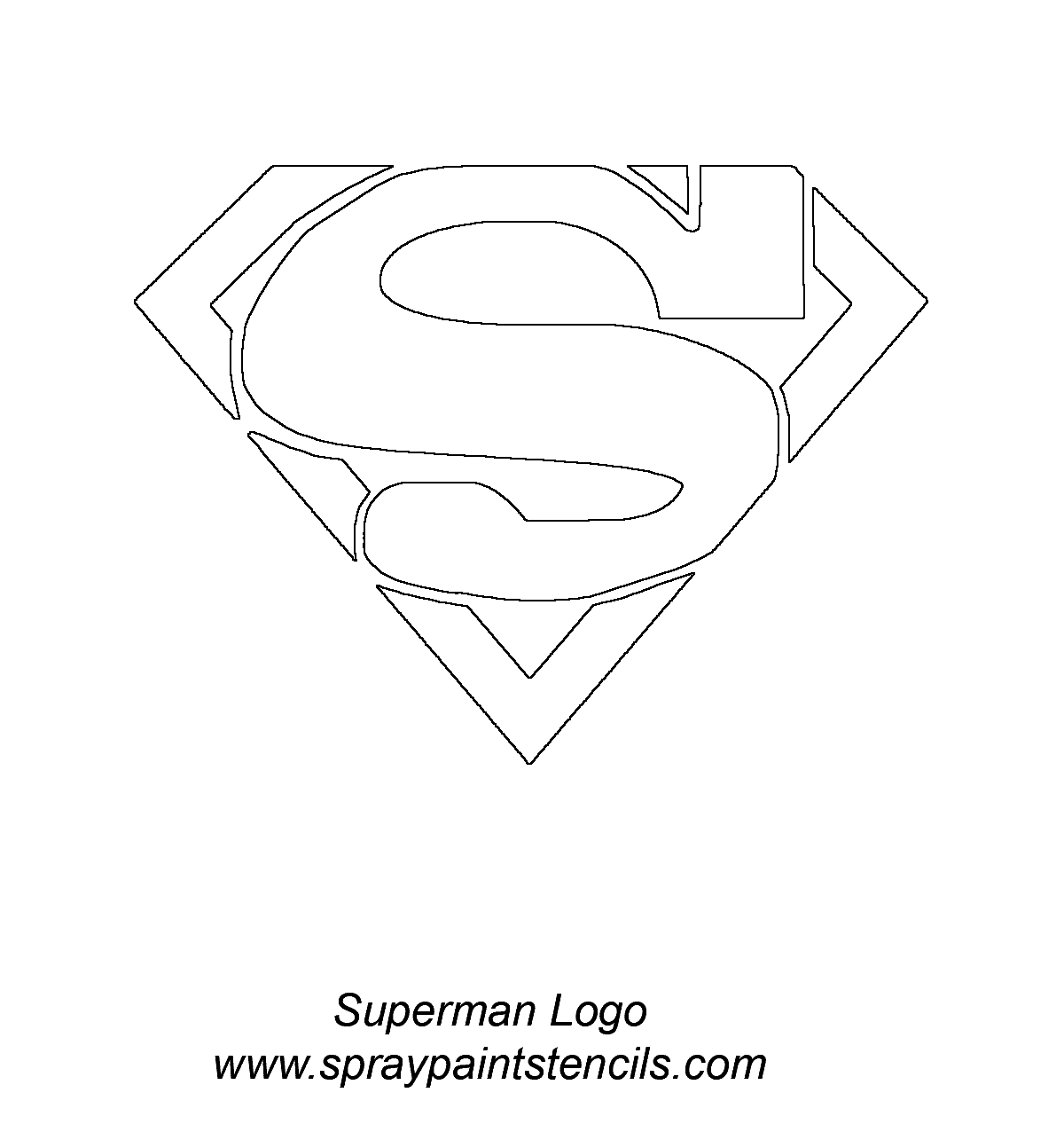 Superman Logo Coloring Pages - Drawing Kids