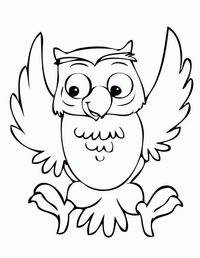 cute baby owls Colouring Pages