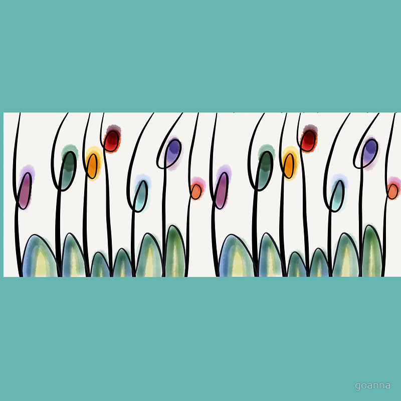 Abstract art tulips" Throw Pillows by goanna | Redbubble