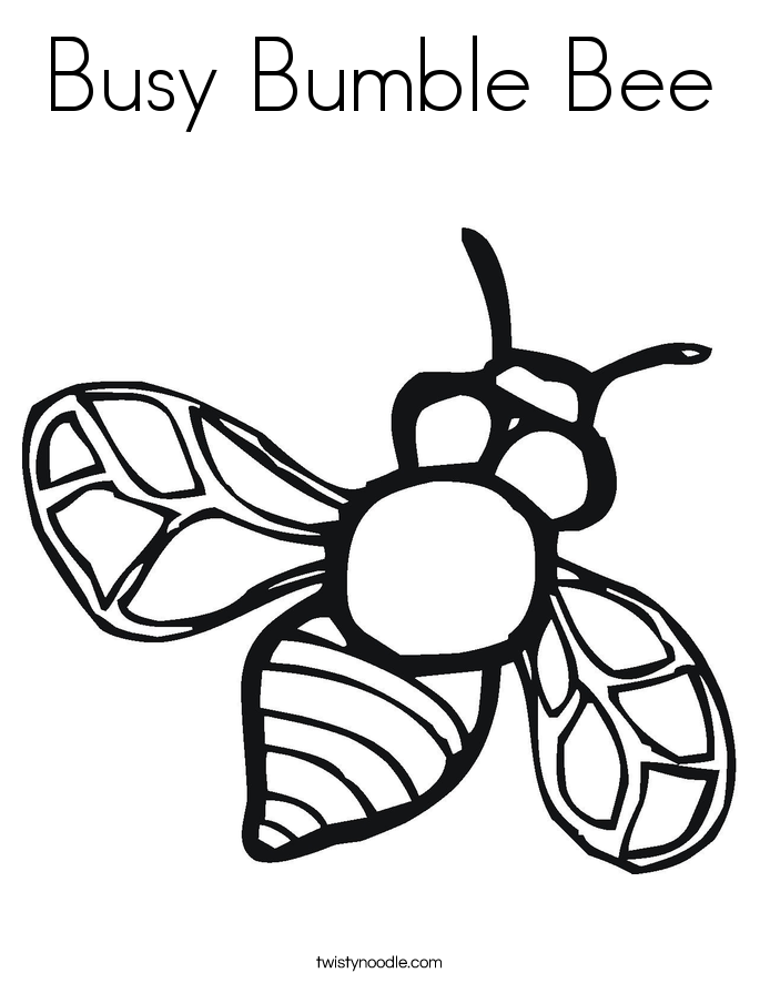 cartoon Bumble Bee Colouring Pages (page 3)