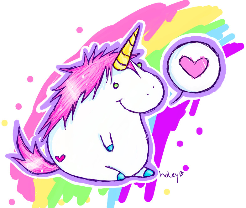 Rainbow Unicorn Cartoon