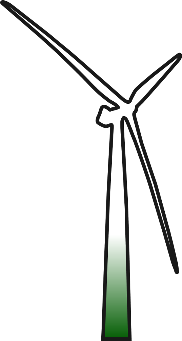 wind mill - vector Clip Art
