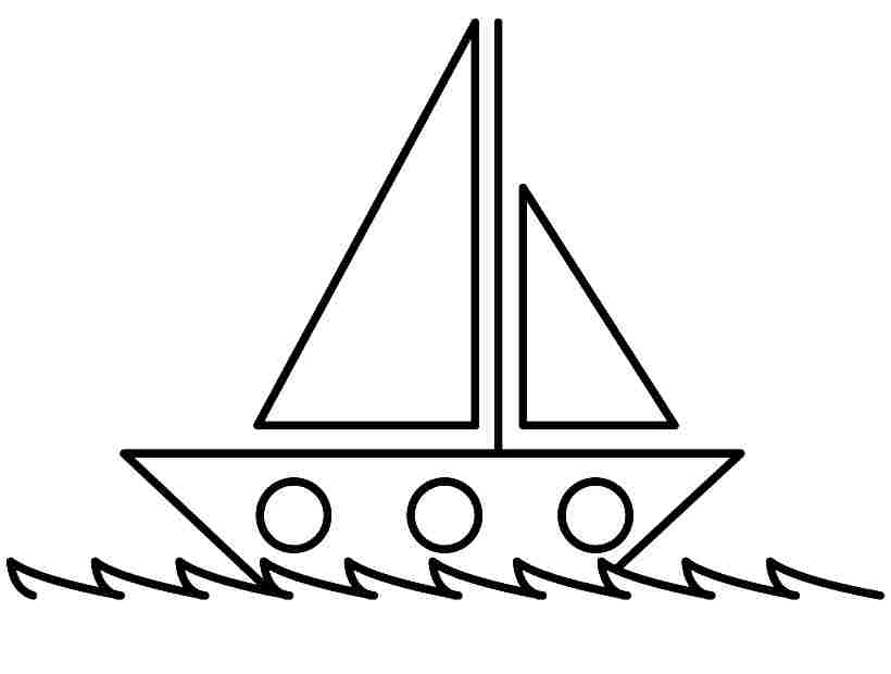 sailboat coloring pages for preschoolers - photo #31