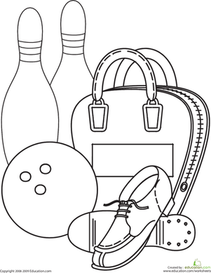 Bowling | Coloring Page | Education.com