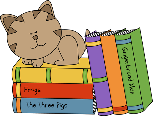Pix For > Kids With Books Clipart