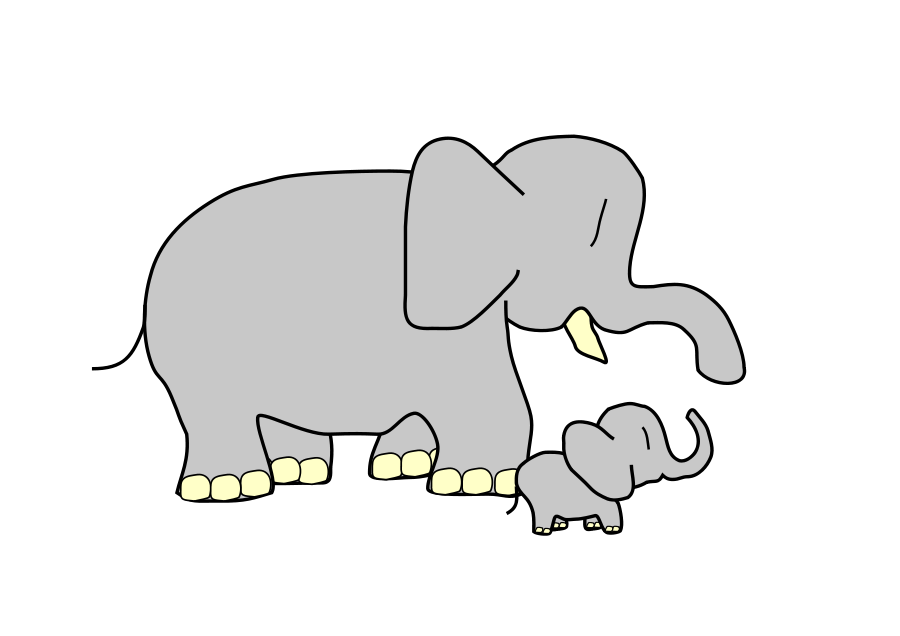 Baby Elephant Vector - Cliparts.co