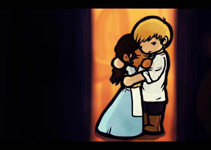 Arthur and Gwen in cartoon *the hug* - Arthur and Gwen Photo ...