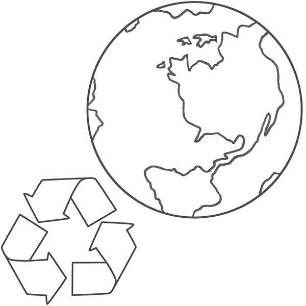 More Recycle on Earth Day Coloring Page - Free & Printable ...