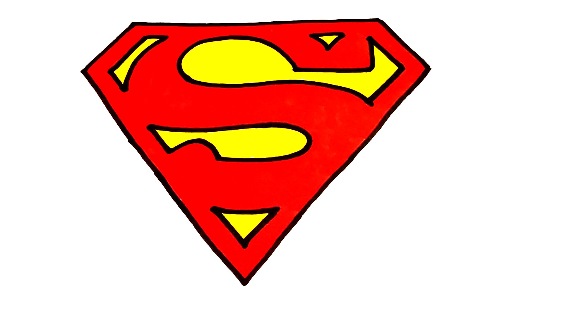 How to draw easy stuff but cool on paper: draw the Superman Logo ...