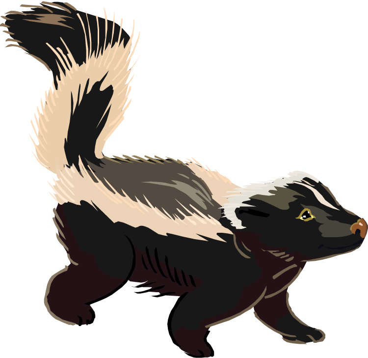 Free Skunk Clipart