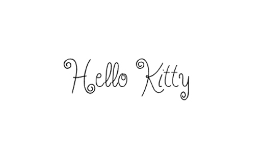 Hello Kitty Font - Cliparts.co