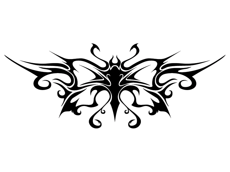 tribal butterfly tattoo design - Tattoos Blog | Tattoos Blog
