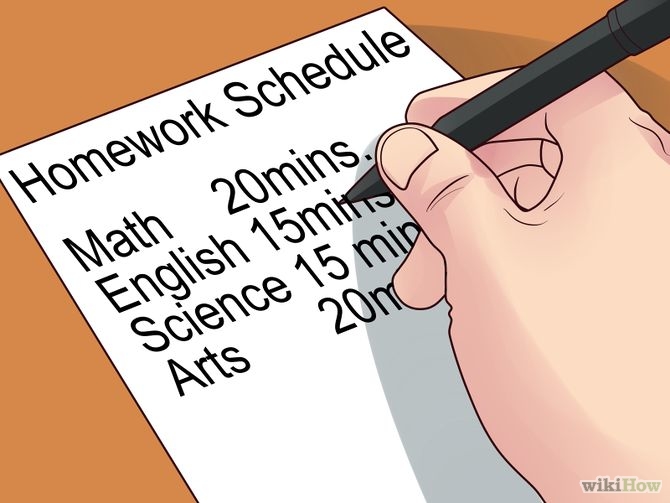 How to Plan a Homework Schedule: 7 Steps (with Pictures)