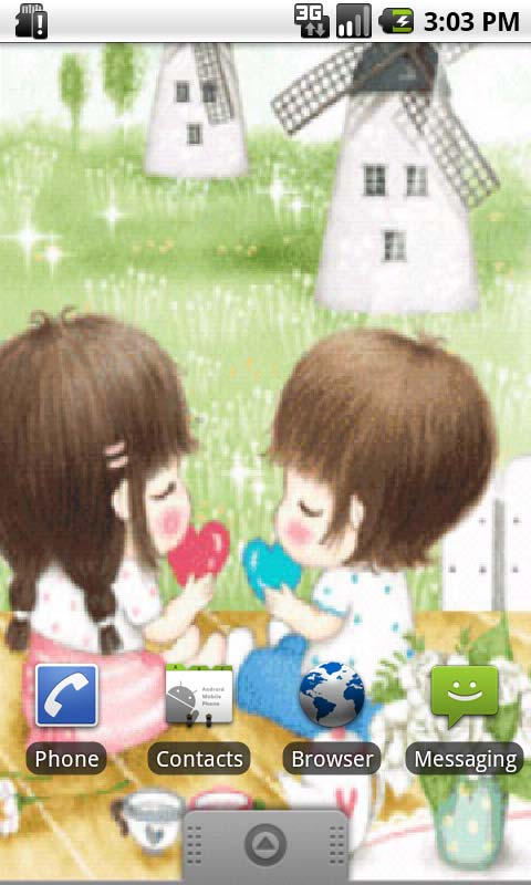 Couple On Picnic Live Wallpapers free app download for Android