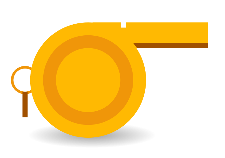 Free Yellow Whistle Clip Art