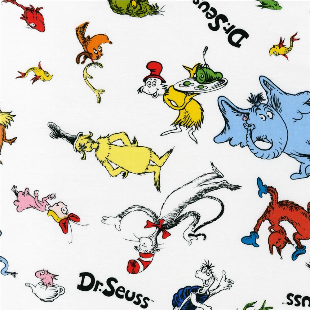 Kaufman Dr Seuss Celebrate Seuss - Discount Designer Fabric ...