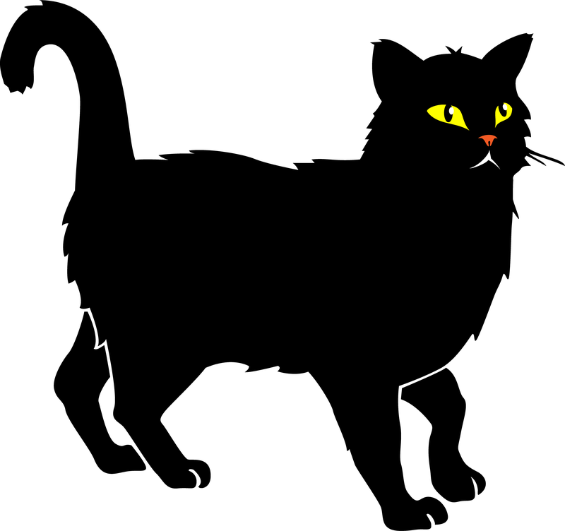 Black Cat Vector - Free Vector Download | Qvectors.