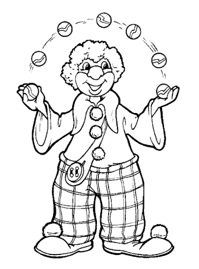 Coloring Page - Clown coloring pages 29