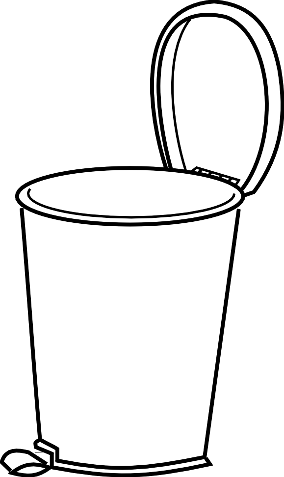 free clipart images trash can - photo #36