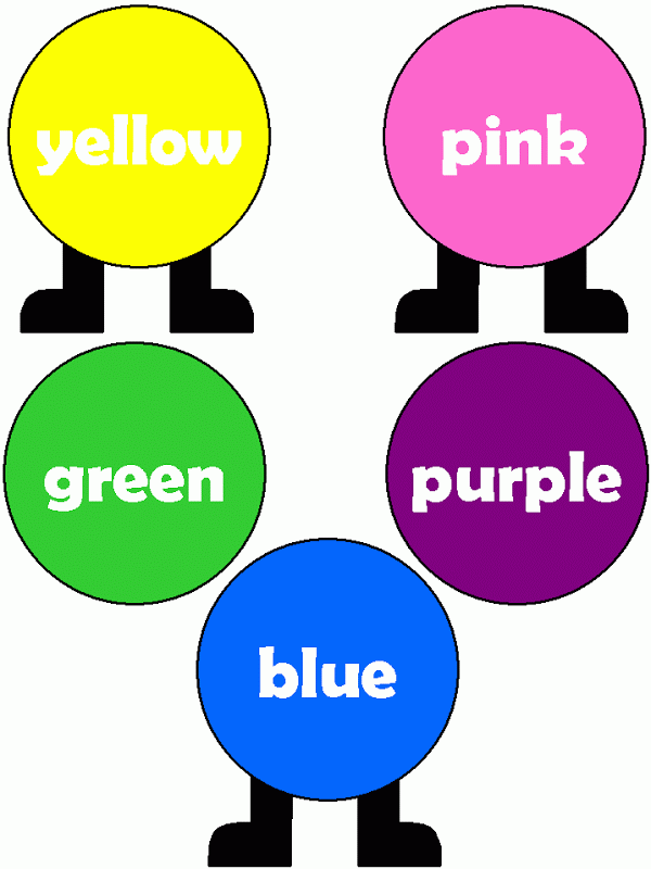 Colors In Spanish Small Flashcards