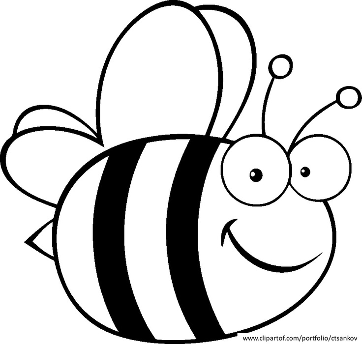 bee coloring page | School/PTA | Pinterest