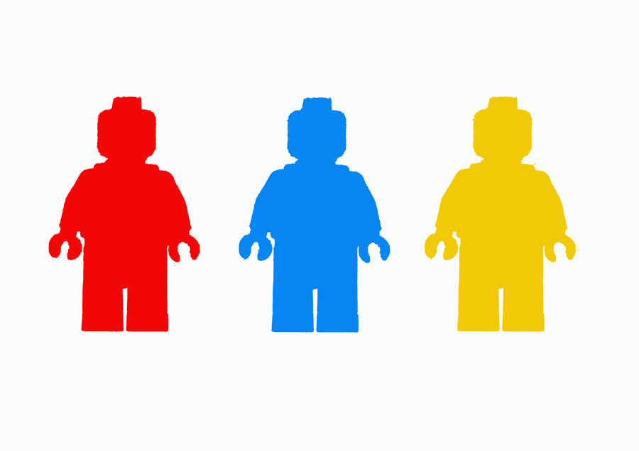 Lego Man Colour Silhouette by Jennatrixx on deviantART