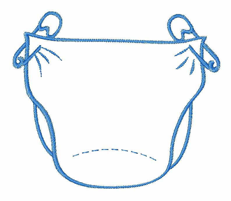 Baby Diaper Outline Images & Pictures - Becuo