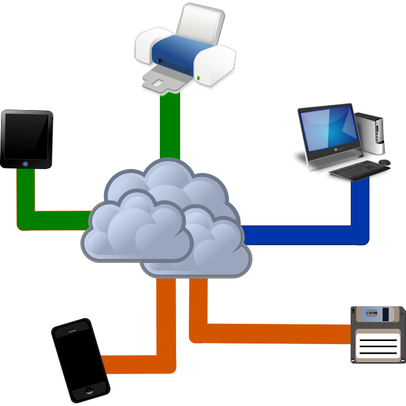 Clipart - Cloud computing