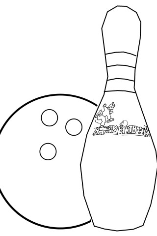 Bowling Pin Coloring Pages | download free printable coloring pages