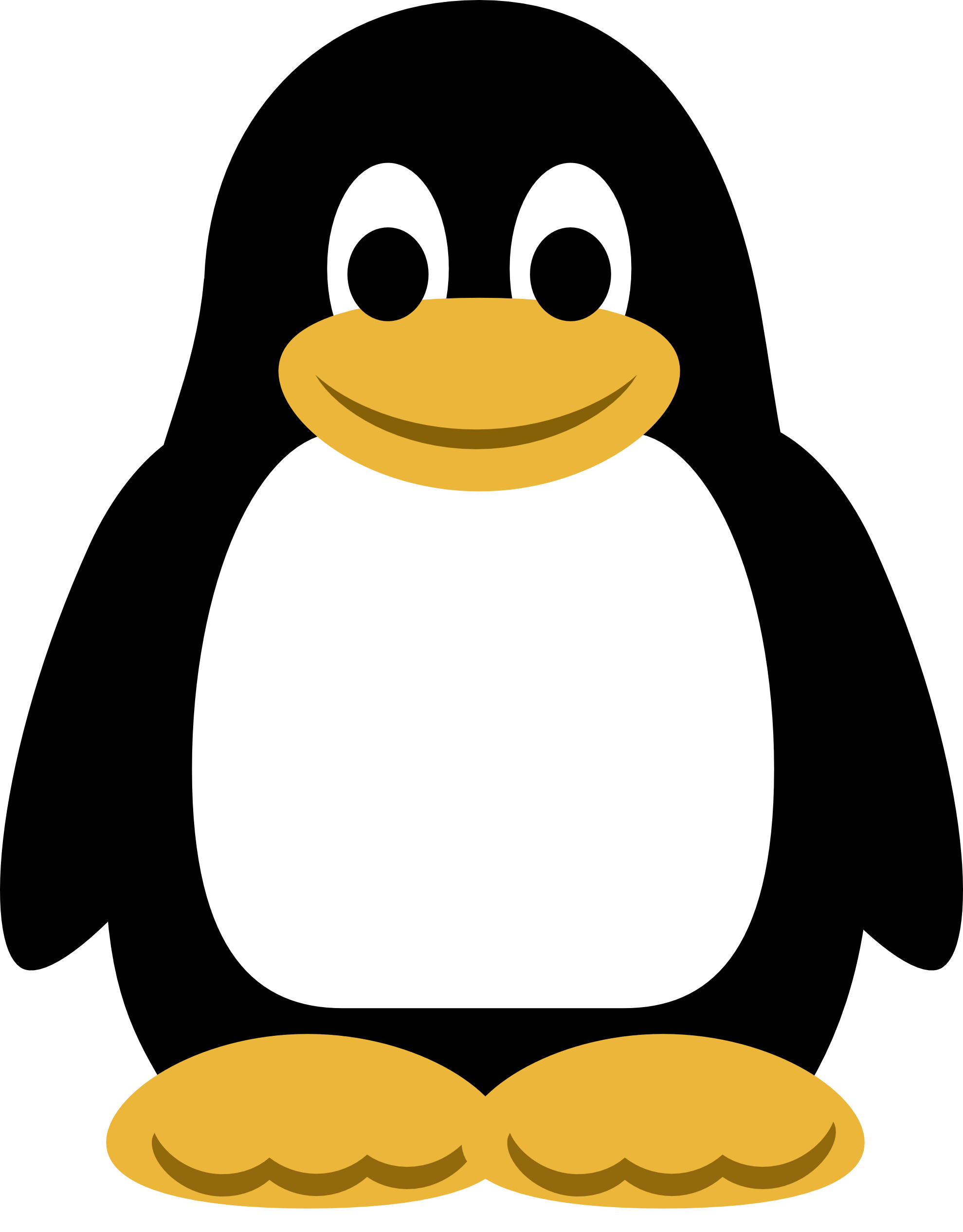 Winter Penguin Clipart Black And White | Clipart Panda - Free ...