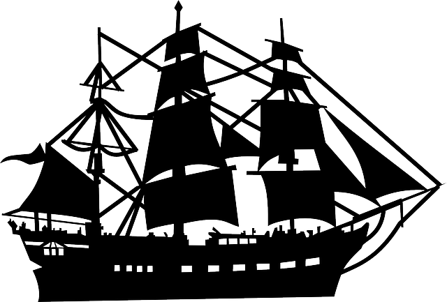 Pirate Ship Outline - Cliparts.co