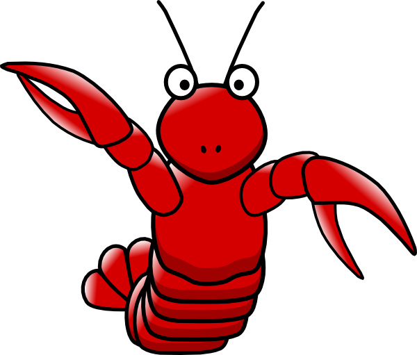 Cartoon Lobster clip art - vector clip art online, royalty free ...
