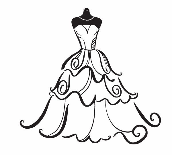 Wedding Dress Clipart Top Wedding Dresses - Cheap Satin Sweetheart ...