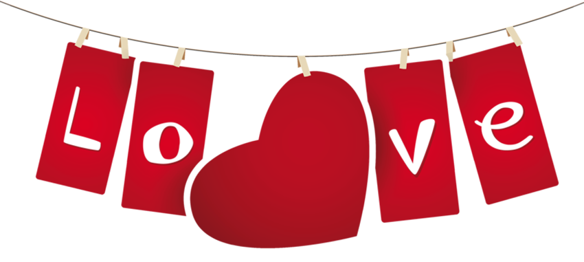 Valentines Day Love Decoration PNG Clipart