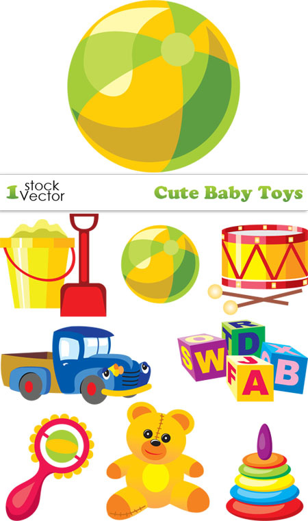 Best Vectors ClipArt: Clipart Baby Toys Vector Images Illustration ...
