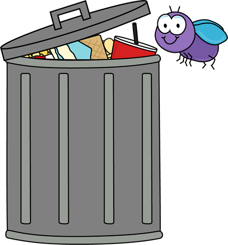 Fly and Trash Clip Art - Fly and Trash Image