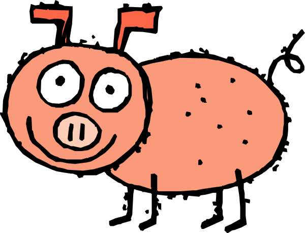 Pig Cartoon clip art - vector clip art online, royalty free ...