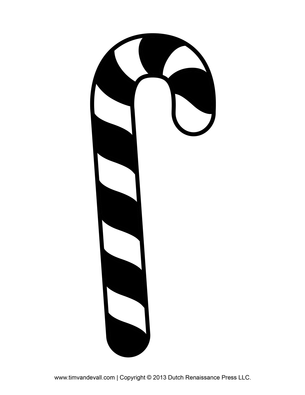 Free Candy Cane Template Printables, Crafts, Clipart & Decorations