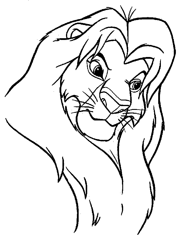 Lion Drawing Black And White