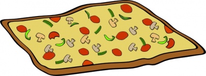 Rectangular Veggie Pizza clip art - Download free Other vectors
