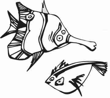 Free Coloring Pages Of Tropical Fish | Rsad Coloring Pages