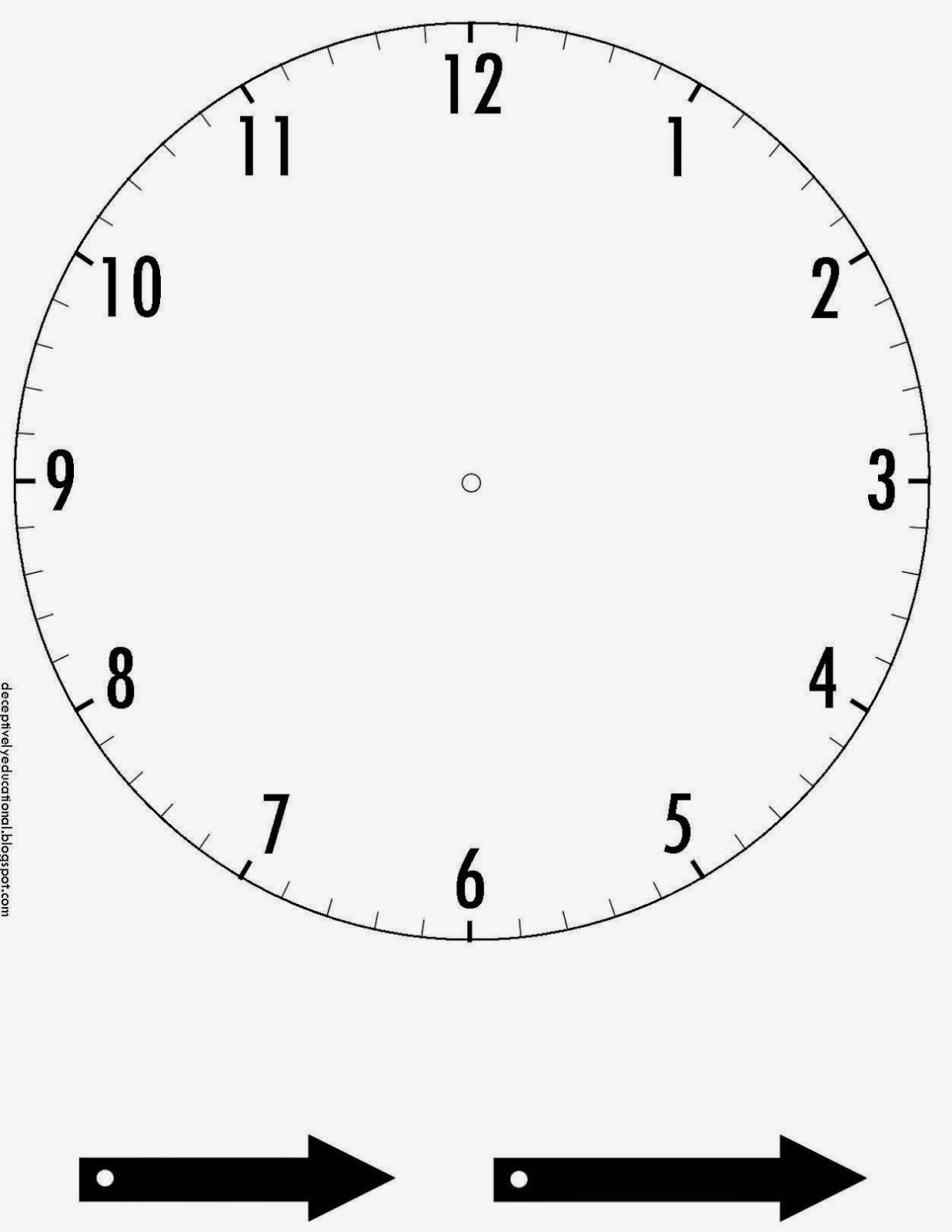 Images For > Printable Clock Hands