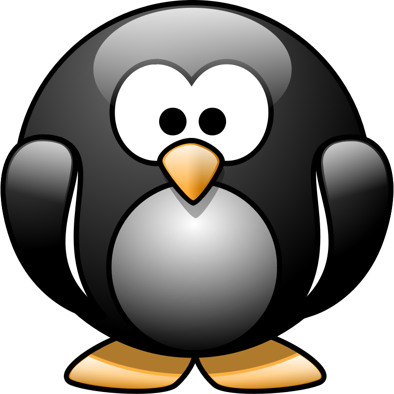 Clipart - Cartoon penguin 1