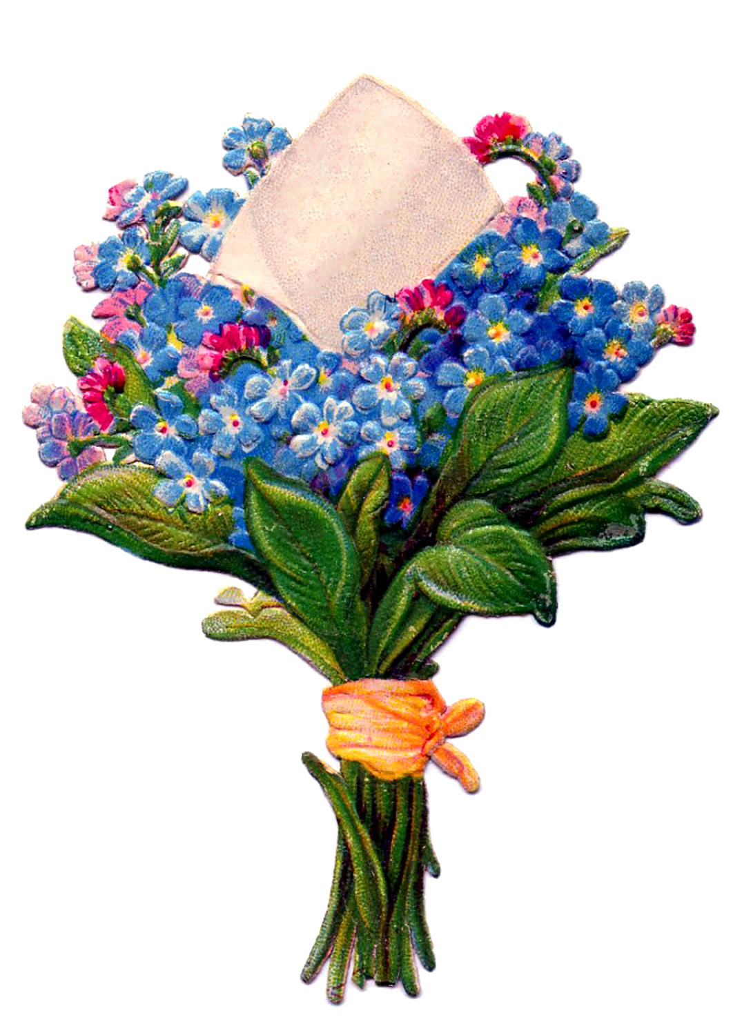 Floral Bouquet - Free Vintage Images - 2 Versions - The Graphics Fairy