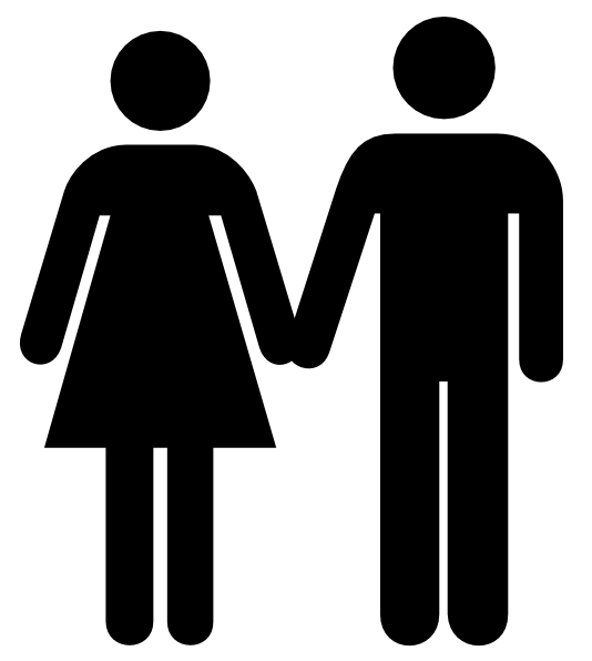 Man And Woman Icon 2 clip art - vector clip art online, royalty ...