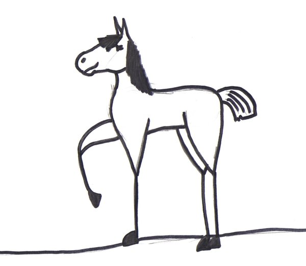 skinny cartoon horse by lady-jenir on deviantART